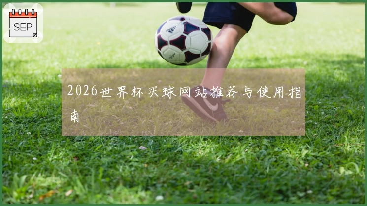 2026世界杯买球网站推荐与使用指南